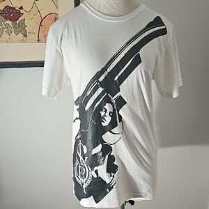 White Graphic T-ShirtSilver Star Casting Company. Size Small.‎